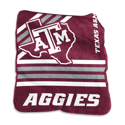 Texas A&M Aggies Raschel Throw Blanket | Logo Chair | 219-26C