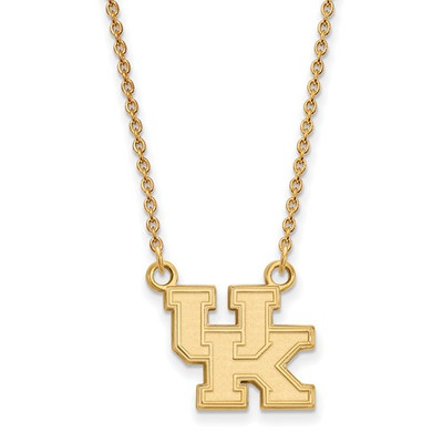 LogoArt 14K Gold Plated Silver University of Kentucky Dangle Earrings