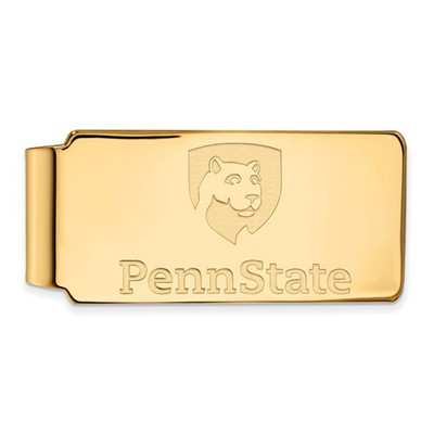 Penn State Nittany Lions Shield 14K Gold Money Clip | Logo Art | 4Y028PSU