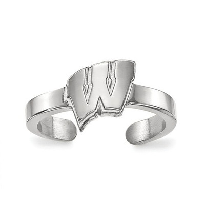 Wisconsin Badgers Sterling Silver Toe Ring | Logo Art | SS029UWI