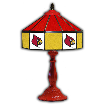 Louisville Cardinals 21 in Glass Table Lamp | IPI359-3031