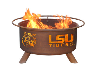 LSU Tigers Portable Fire Pit Grill | Patina | F221