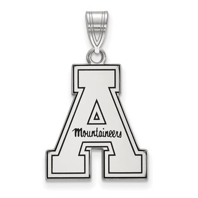 Appalachian State University Sterling Silver Enameled Large Pendant | Logo Art | SS024APS