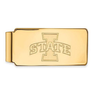 Iowa State University Sterling Silver Gold Plated Money Clip | Logo Art | IAS211