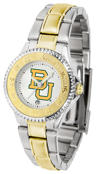 Baylor Bears Ladies Competitor Two-Tone Watch | SunTime | ST-CO3-BAB-COMPLMG