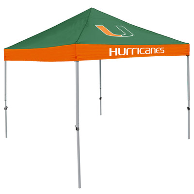 Miami Hurricanes Canopy Tailgate Tent | Logo Chair | 169-39E