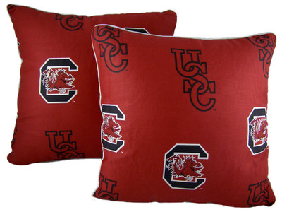 South Carolina Gamecocks 16" x 16" Decorative Pillow Pair | College Covers | SCUDPPR