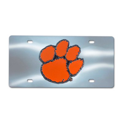 Clemson Tigers Diecast License Plate | Logo Chair | 123-F114-CRM