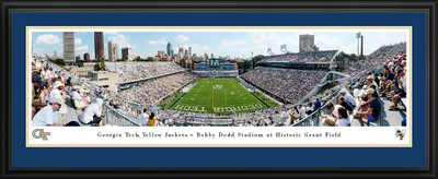 Georgia Tech Yellow Jackets Panoramic Stadium Photo Deluxe Matted Frame | Blakeway | GAT3D