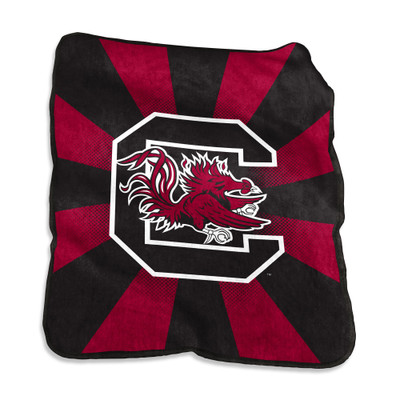 South Carolina Gamecocks Starburst Raschel Throw Blanket | Logo Chair | 208-26