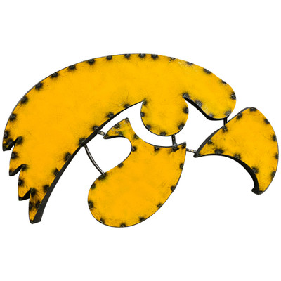 Iowa Hawkeyes Recycled Metal Wall Decor | LRT SALES | HAWKWD