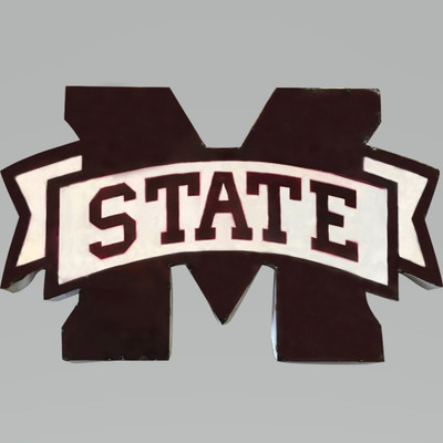 Mississippi State Bulldogs Recycled Metal Wall Decor M State | LRT SALES | MSTATEWD