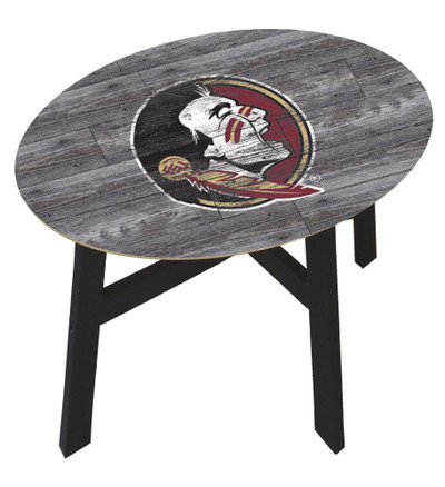 Florida State Seminoles Distressed Wood Side Table |FAN CREATIONS | C0823-Florida State