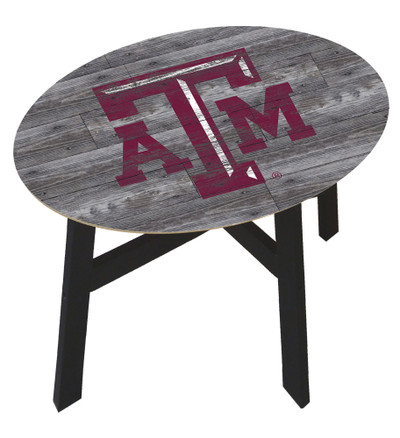 Texas A&M Aggies Distressed Wood Side Table |FAN CREATIONS | C0823-Texas A&M