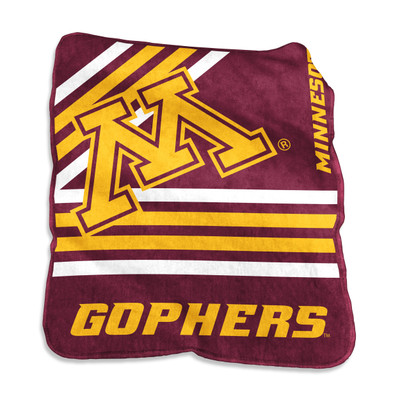 Minnesota Golden Gophers Raschel Throw Blanket| Logo Chair | 175-26C