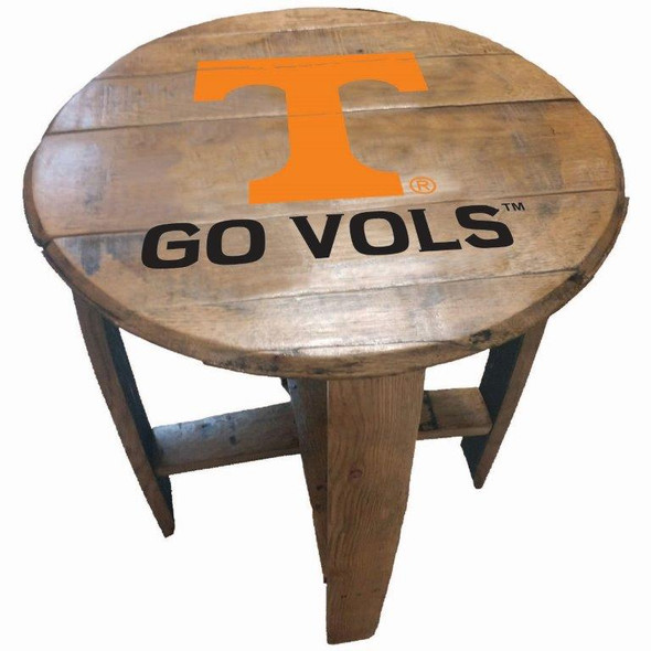 Tennessee Volunteers 21" Barrel Team Logo Table  | GREENSTONES | BTT-TENN-01