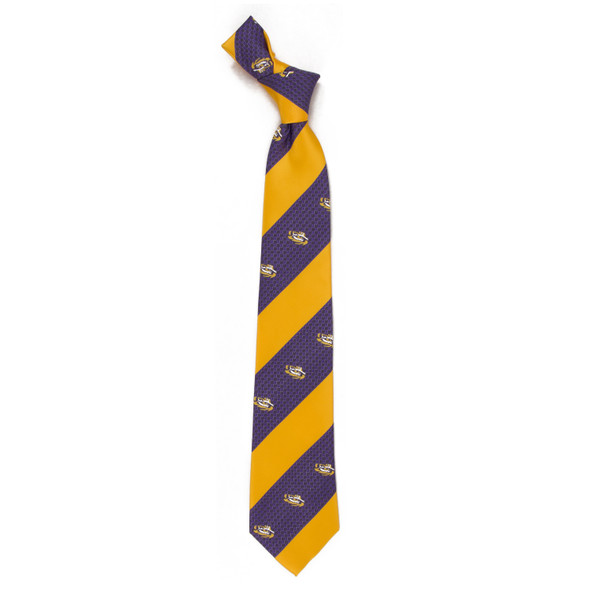 LSU Tigers Geo Stripe Tie | Eagles Wings | 6898