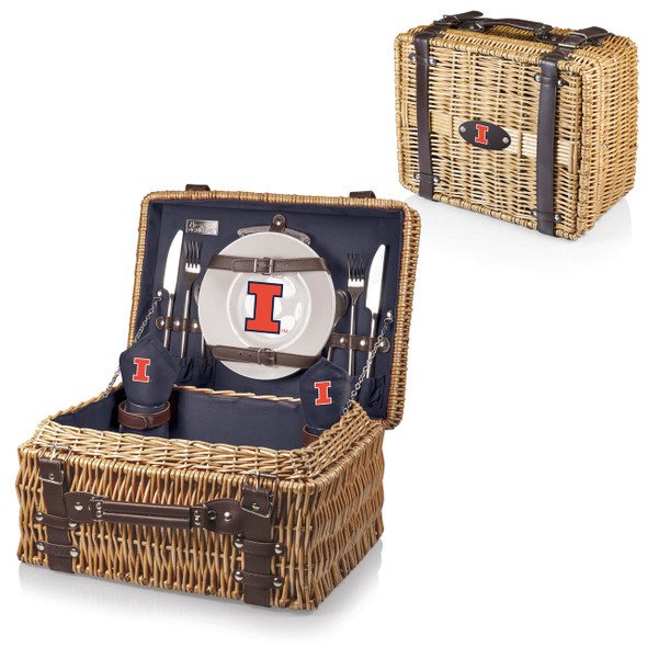 Illinois Fighting Illini Champion Picnic Basket