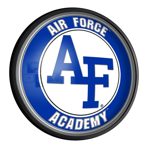 Air Force Academy Falcons Round Slimline Lighted Wall Sign | The Fan-Brand | NCAIRF-130-01