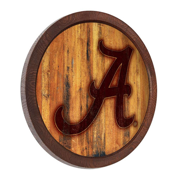 Alabama Crimson Tide Branded Faux Barrel Top Sign