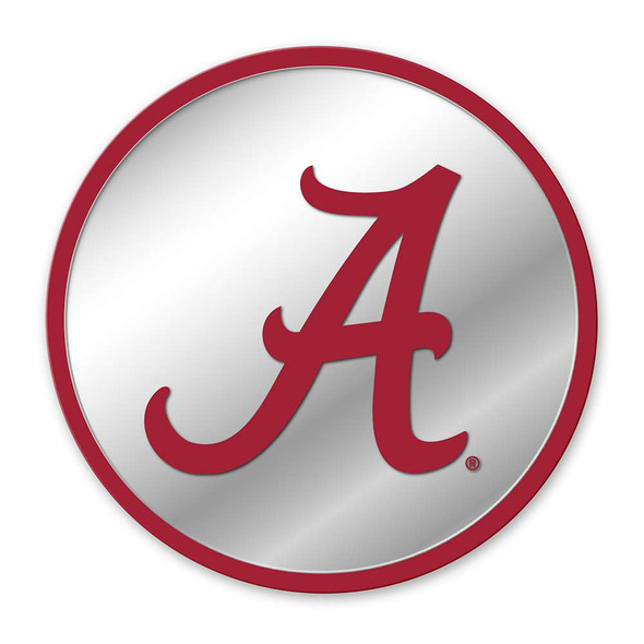 Alabama Crimson Tide Modern Disc Mirrored Wall Sign | The Fan-Brand | NCALCT-235-01
