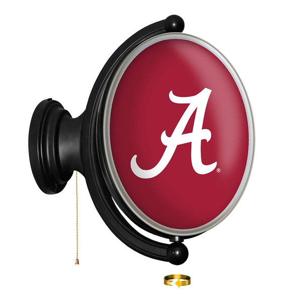 Alabama Crimson Tide Original Oval Rotating Lighted Wall Sign | The Fan-Brand | NCALCT-125-01