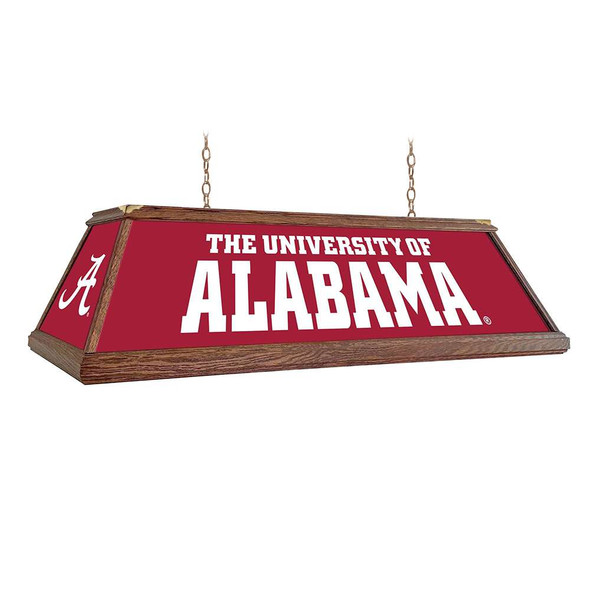 Alabama Crimson Tide Premium Wood Pool Table Light | The Fan-Brand | NCALCT-330-01