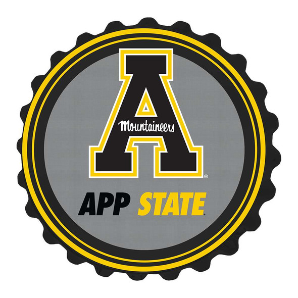 Appalachian State Mountaineers App State - Bottle Cap Wall Sign | The Fan-Brand | NCAPST-210-03