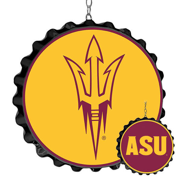 Arizona State Sun Devils Bottle Cap Dangler - Yellow | The Fan-Brand | NCAZST-220-01B