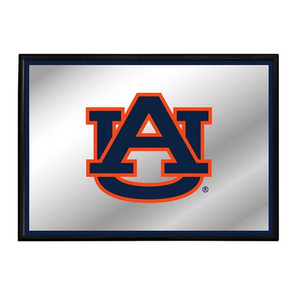 Auburn Tigers Framed Mirrored Wall Sign - Blue Edge | The Fan-Brand | NCAUBT-265-01A