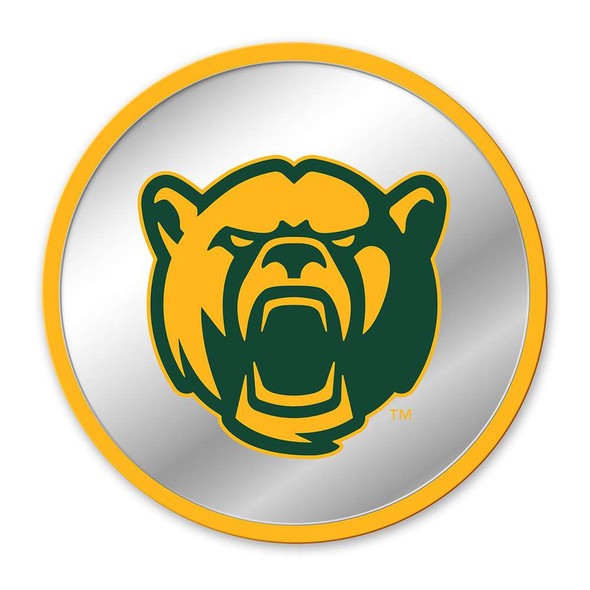 Baylor Bears Bear - Modern Disc Mirrored Wall Sign | The Fan-Brand | NCBAYL-235-02B