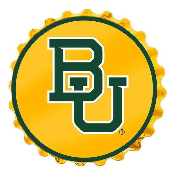 Baylor Bears Bear Logo - Bottle Cap Wall Sign | The Fan-Brand | NCBAYL-210-01