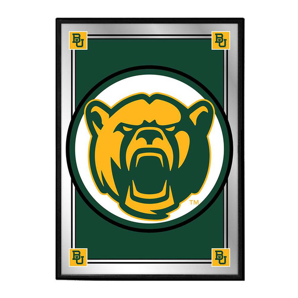 Baylor Bears Team Spirit, Bear - Framed Mirrored Wall Sign | The Fan-Brand | NCBAYL-275-02