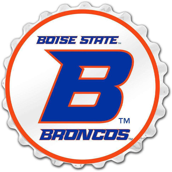Boise State Broncos "B" Logo - Bottle Cap Wall Sign | The Fan-Brand | NCBOIS-210-01