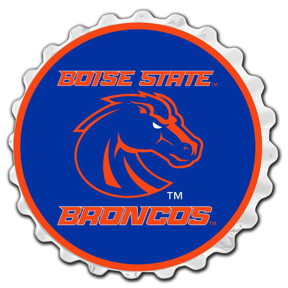 Boise State Broncos Broncos - Bottle Cap Wall Sign | The Fan-Brand | NCBOIS-210-02
