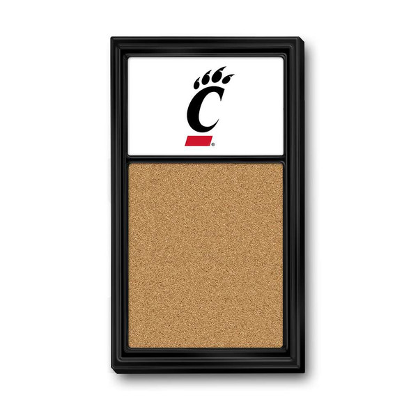 Cincinnati Bearcats Logo - Cork Note Board - Black Frame | The Fan-Brand | NCCINC-640-01A