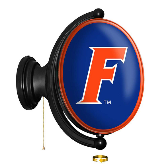 Florida Gators F - Original Oval Rotating Lighted Wall Sign | The Fan-Brand | NCFLGT-125-02