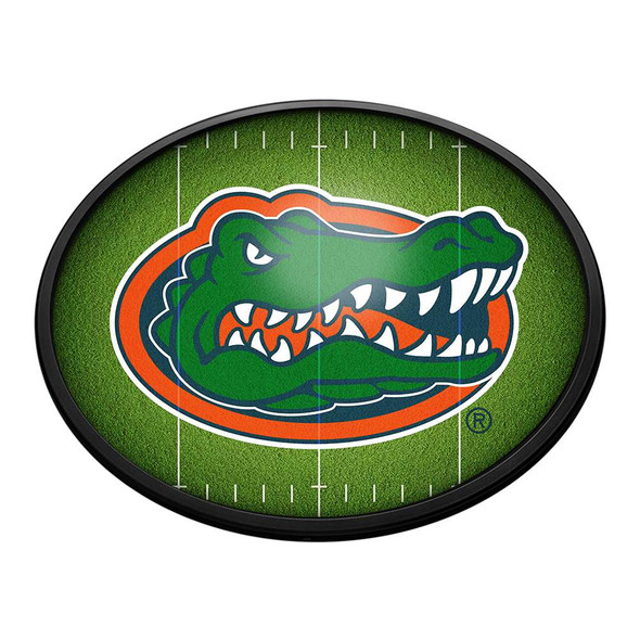 Florida Gators On the 50 - Oval Slimline Lighted Wall Sign | The Fan-Brand | NCFLGT-140-22