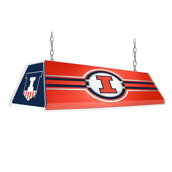 Illinois Fighting Illini Edge Glow Pool Table Light - Orange | The Fan-Brand | NCILLI-320-01B