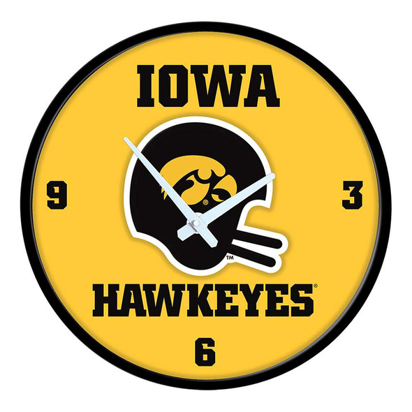 Iowa Hawkeyes VIntage - Modern Disc Wall Clock | The Fan-Brand | NCIOWA-510-03