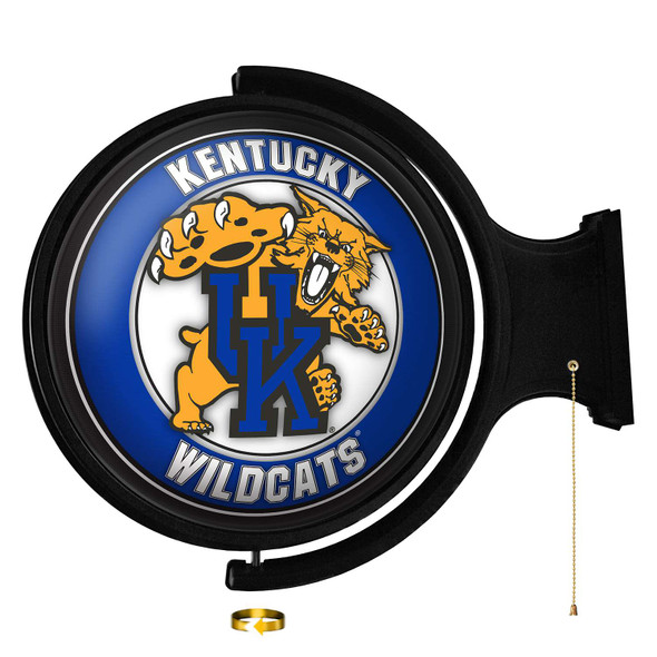 Kentucky Wildcats Mascot - Original Round Rotating Lighted Wall Sign | The Fan-Brand | NCKWLD-115-02