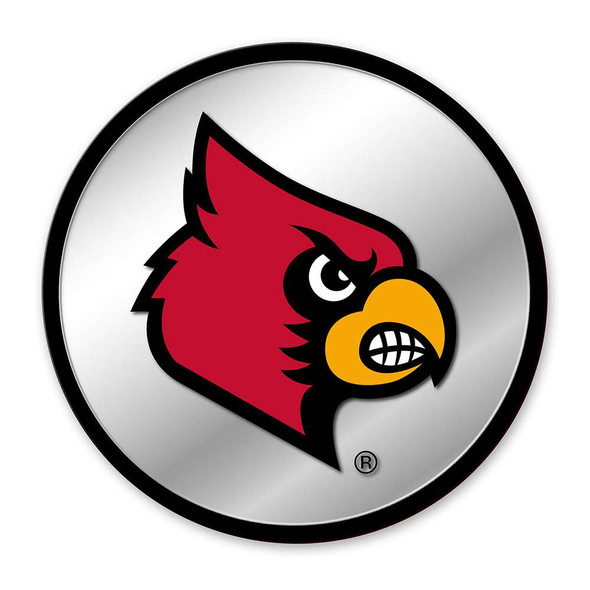 Louisville Cardinals Modern Disc Mirrored Wall Sign - Black Frame | The Fan-Brand | NCLOUS-235-01A Louisville Cardinals Modern Disc Mirrored Wall Sign - Black Frame | The Fan-Brand | NCLOUS-235-01A