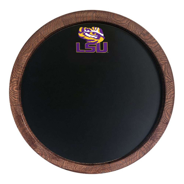 LSU Tigers Chalkboard Faux Barrel Top Sign | The Fan-Brand | NCLSUT-630-01