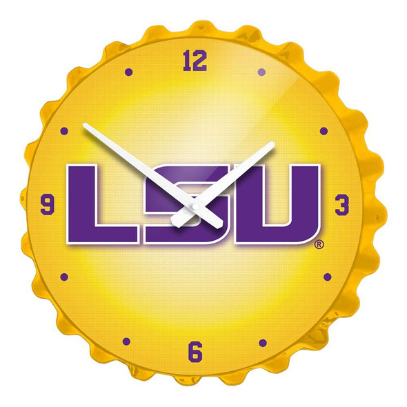LSU Tigers LSU - Bottle Cap Wall Clock | The Fan-Brand | NCLSUT-540-03