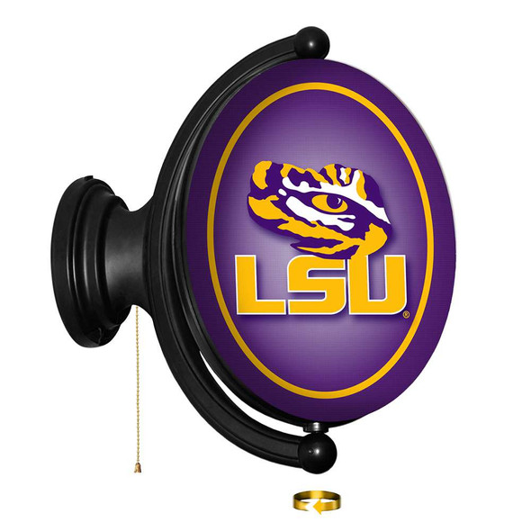 LSU Tigers Original Oval Rotating Lighted Wall Sign | The Fan-Brand | NCLSUT-125-01
