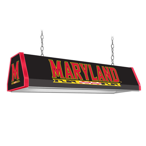 Maryland Terrapins Standard Pool Table Light - Black | The Fan-Brand | NCMRYT-310-01A