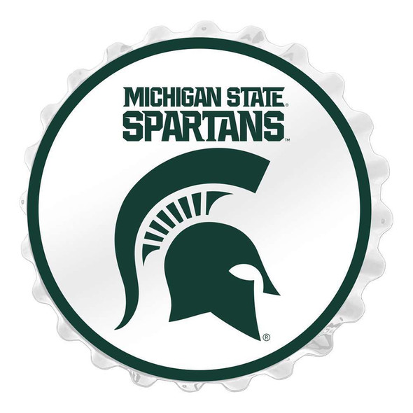 Michigan State Spartans Spartans - Bottle Cap Wall Sign | The Fan-Brand | NCMIST-210-02