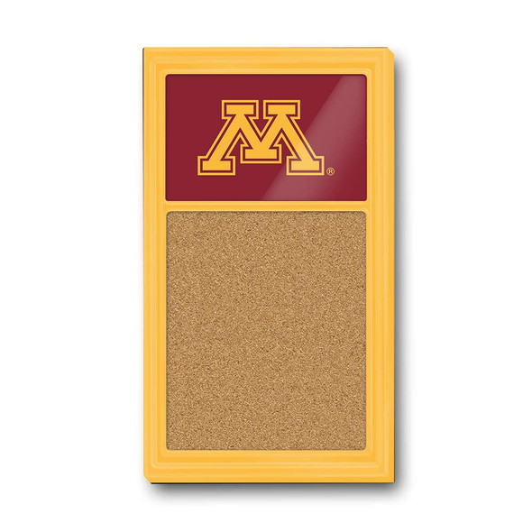 Minnesota Golden Gophers Cork Noteboard - Gold Frame / Maroon | The Fan-Brand | NCMINN-640-01A