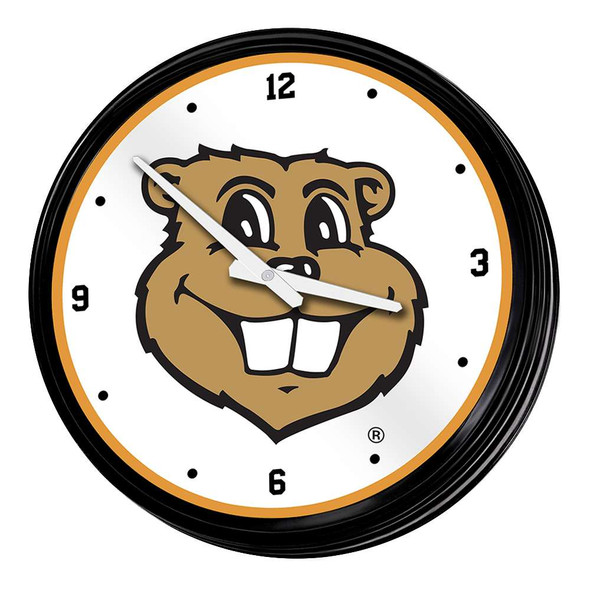 Minnesota Golden Gophers Goldy - Retro Lighted Wall Clock | The Fan-Brand | NCMINN-550-03