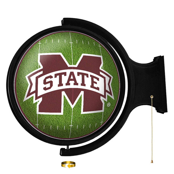 Mississippi State Bulldogs On the 50 - Rotating Lighted Wall Sign | The Fan-Brand | NCMSST-115-22
